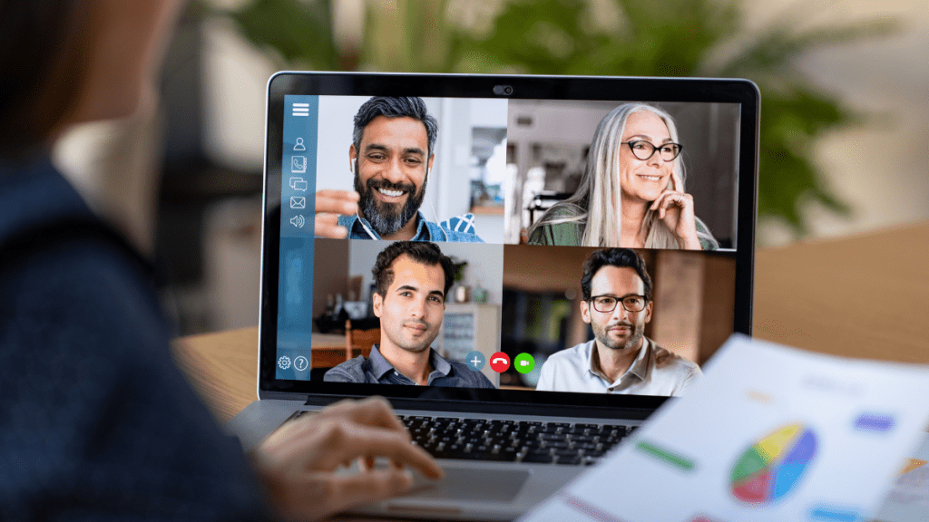 Videocall con i colleghi in remote working